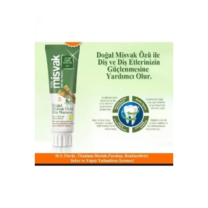 Doğal Misvak Özlü Diş Macunu 75 ml x 2 Adet