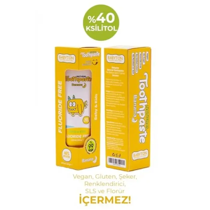 Doğal Muzlu Diş Macunu 2li Set 50 g