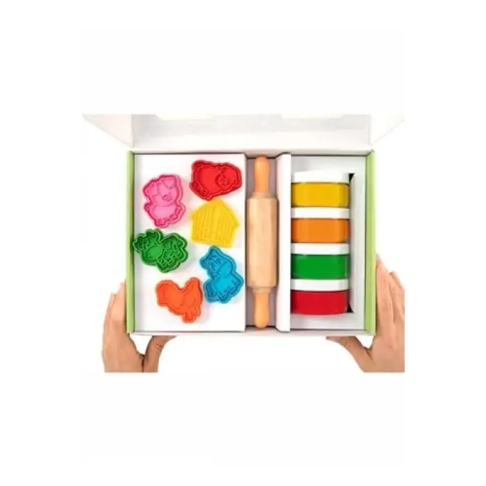Doğal Oyun Hamurları Premıum Kutu Set - Çiftlik