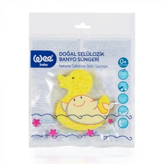 Doğal Selülozik Banyo Süngeri - SARI