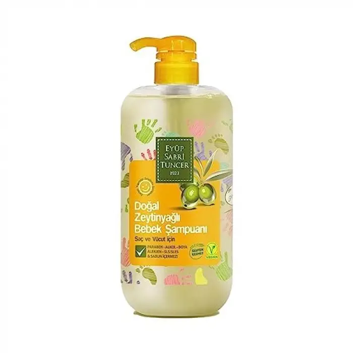 Doğal Zeytinyağlı Bebek Şampuanı 600 Ml