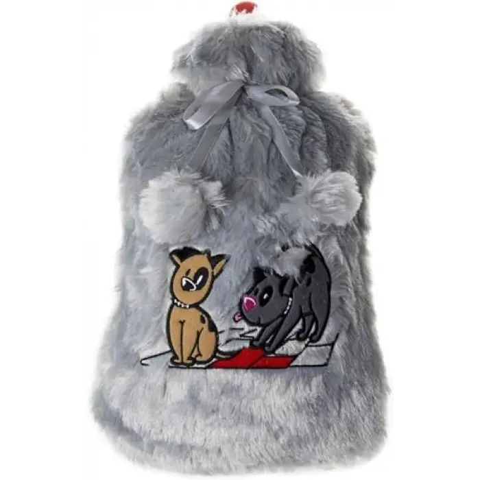 Dogs Gri Peluş Sıcak Su Torbası