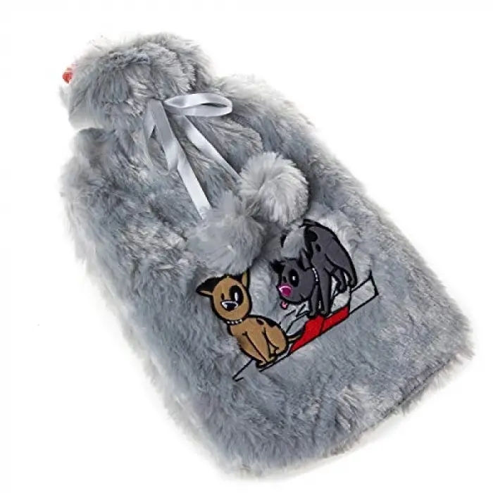 Dogs Gri Peluş Sıcak Su Torbası