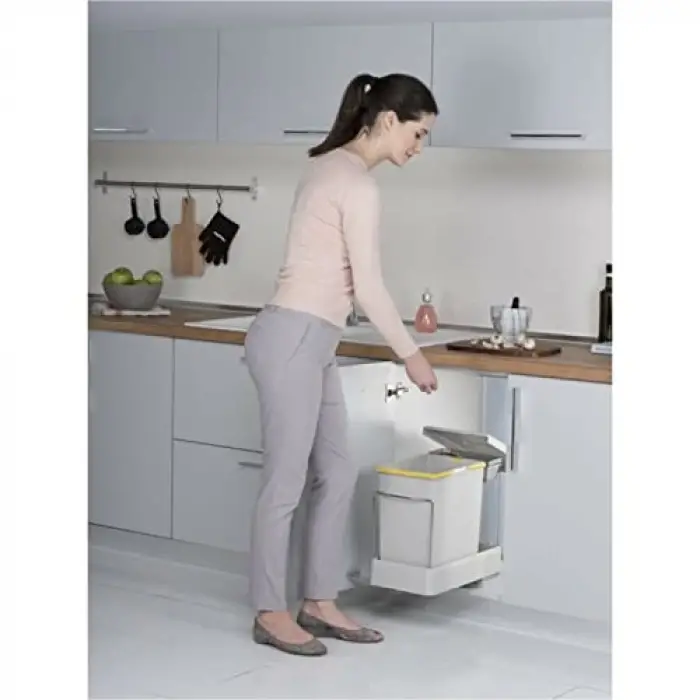 Dolap İçi Raylı Çöp Kovası 21500 20 L