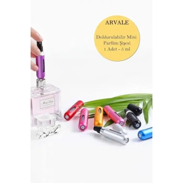 Doldurulabilir Mini Parfüm Şişesi 5 Ml - Cep Parfüm Şişesi