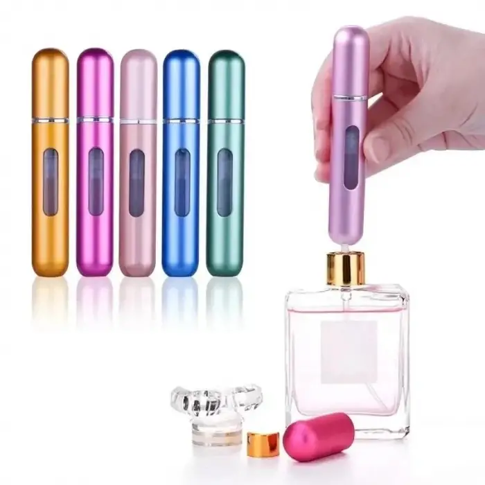 Doldurulabilir mini seyahat parfüm şişesi atomizer, 2 adet