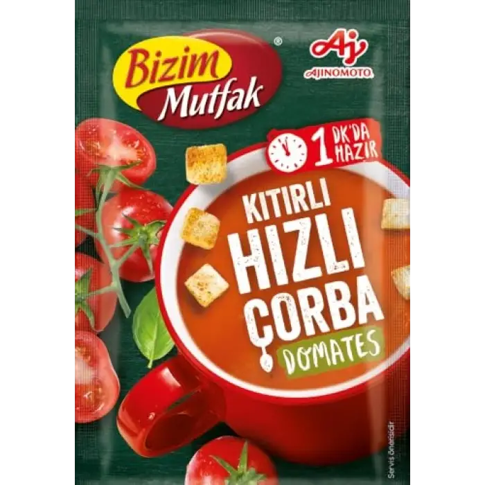 Domatesli kıtır hızlı çorba, 18 g