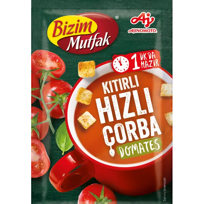 Domatesli kıtır hızlı çorba, 18 g