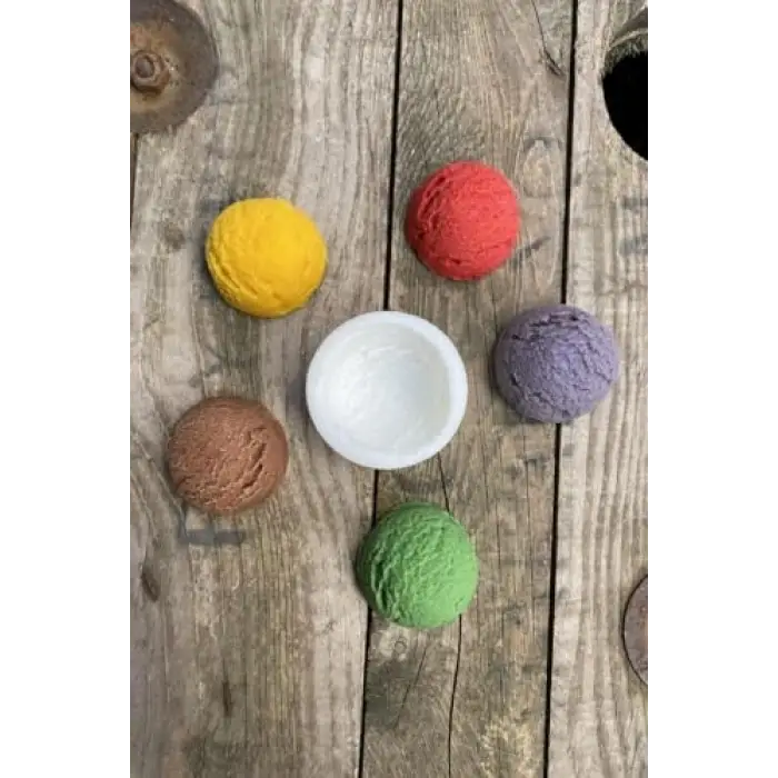 Dondurma Topu Tekli Mum Kalıbı (Silikon)