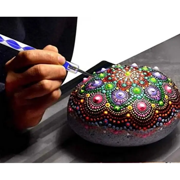 Dot Taş Görünümlü Ahşap 8 * 8 cm
