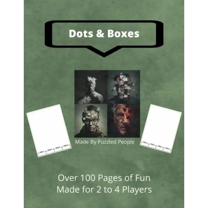 Dots & Boxes: Over 100 Pages: A Classic Strategy Game - Dot to Dot Grid - Large and Small Playing Squares - Big Book - Game of Dots, Boxes, Dot and Line, Pigs in a Pen - 2 to 4 Players