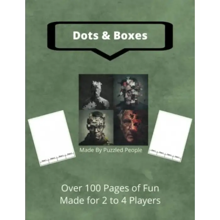 Dots & Boxes: Over 100 Pages: A Classic Strategy Game - Dot to Dot Grid - Large and Small Playing Squares - Big Book - Game of Dots, Boxes, Dot and Line, Pigs in a Pen - 2 to 4 Players