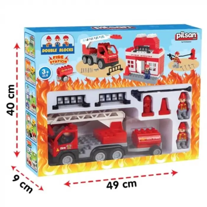 Double Blocks İtfaiye Seti