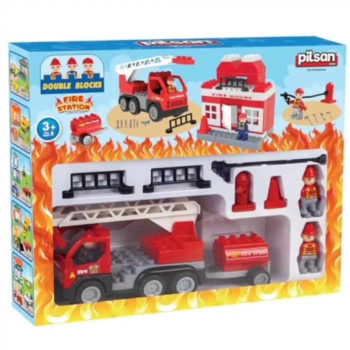 Double Blocks İtfaiye Seti