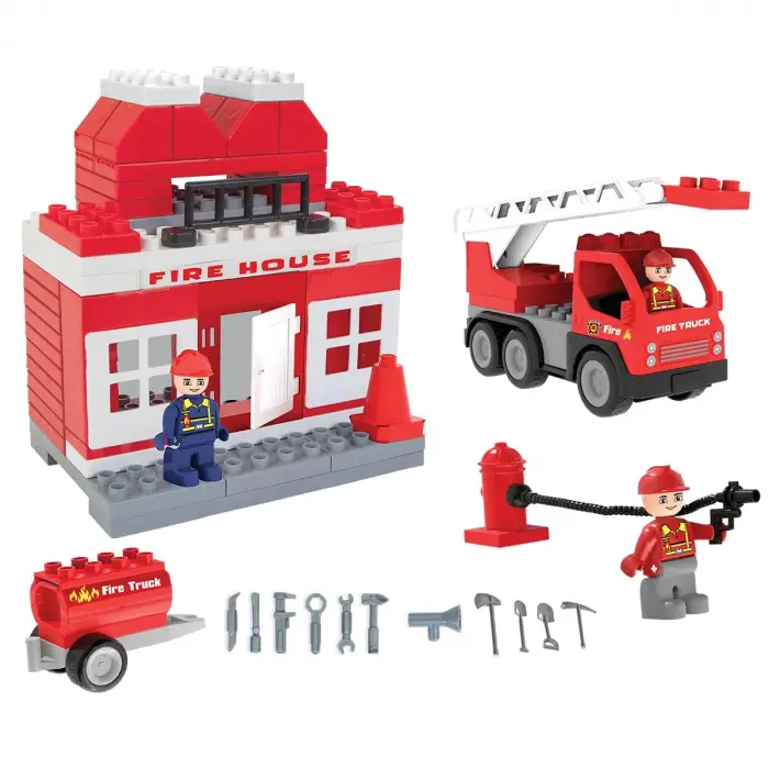 Double Blocks İtfaiye Seti