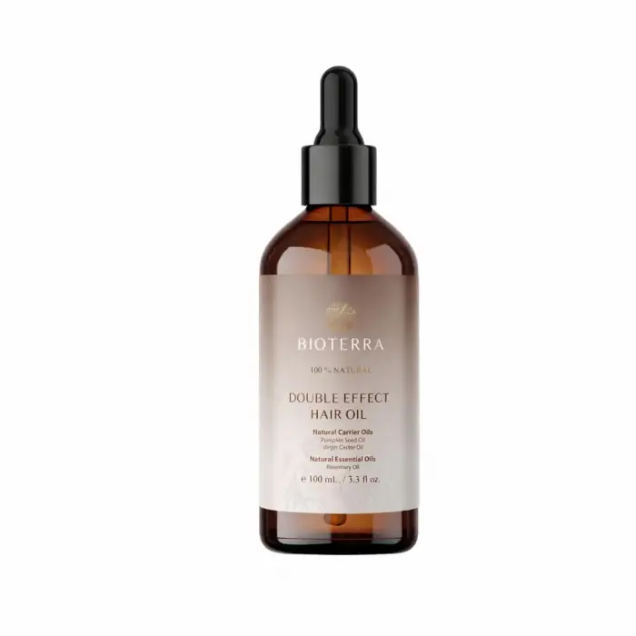 Double Effect Bitkisel Saç Bakım Yağı 100 ml, Parabensiz ve Silikonsuz