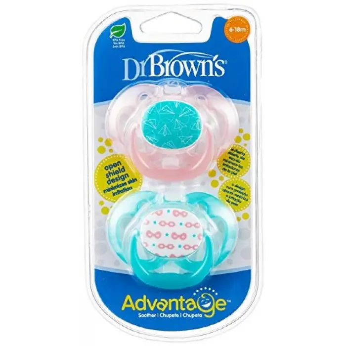 Dr. Browns Advantage Emzik 2. Evre (Pembe, İkili Paket)