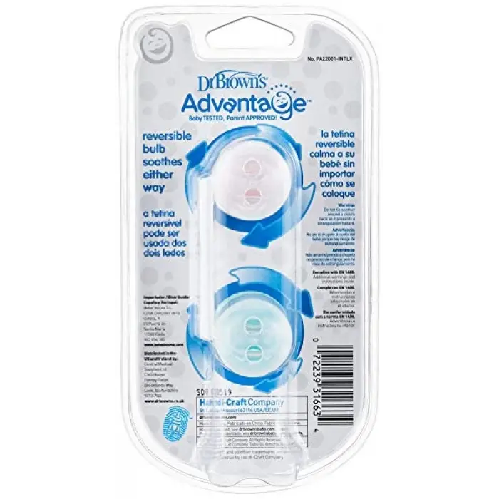 Dr. Browns Advantage Emzik 2. Evre (Pembe, İkili Paket)