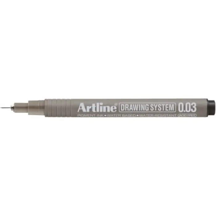 Drawing System 0.03 Çizim Kalemi, Uç 0.03 mm, Siyah