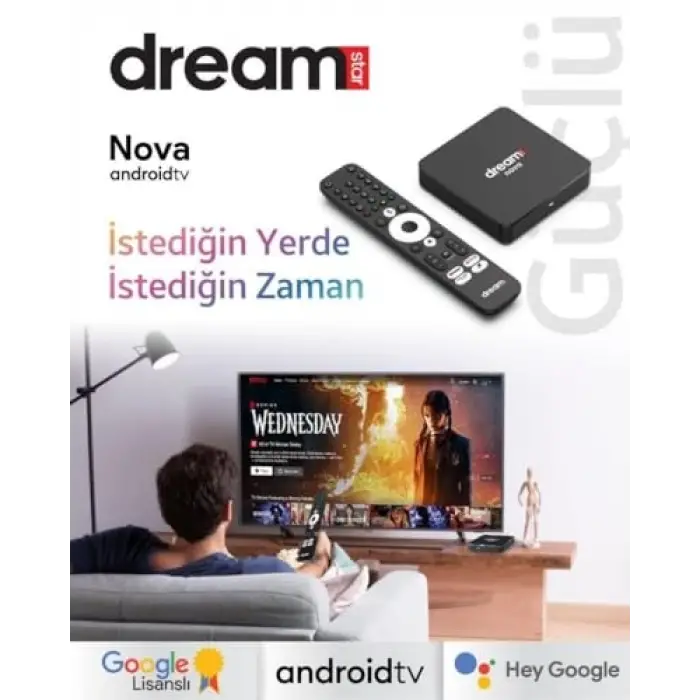 Dreamstar Nova Android Tv Box 2gb Ram 32GB Hafıza Google Lisanslı
