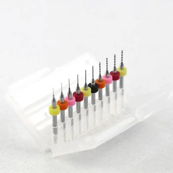 Dremel için 0.3-1.2mm PCB Tungsten Karbür 10 lu Mikro Matkap Ucu Set