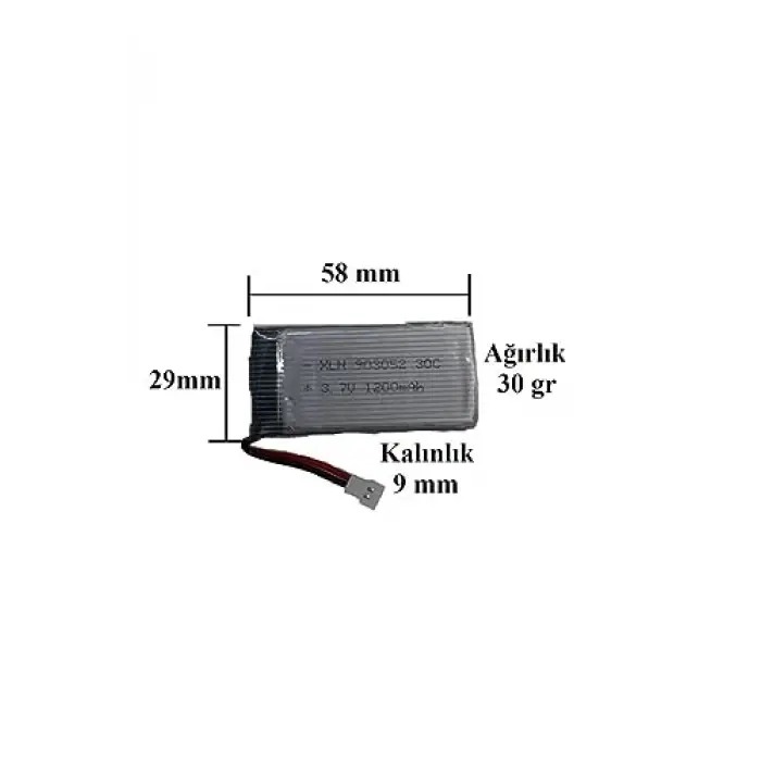 Drone Lityum Polimer Pil 3.7v 1200 Mah