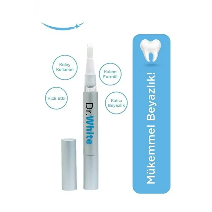 Dr.White Diş Beyazlatma Kalemi 2ml Gümüş (Aromasız)