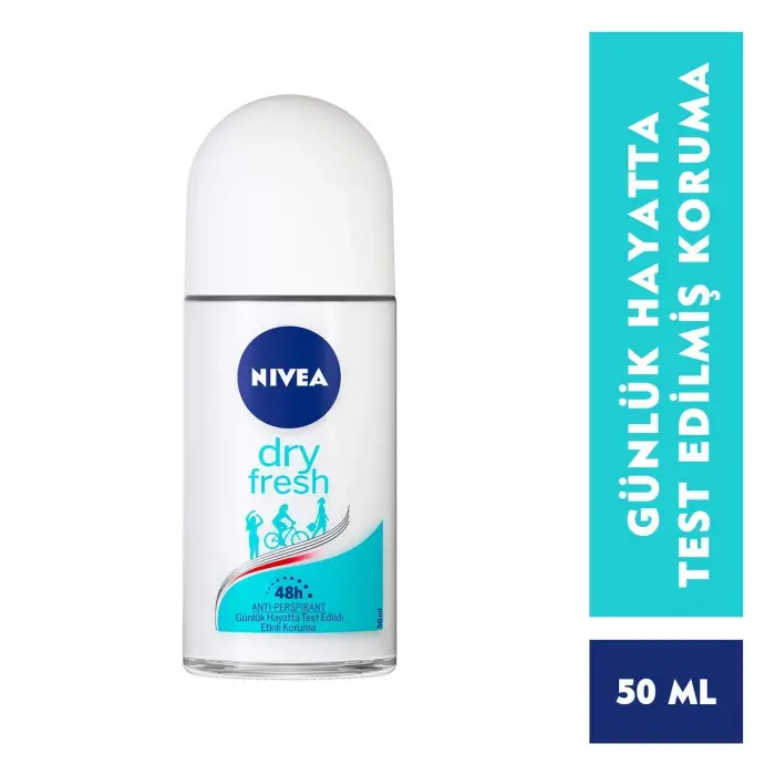 Dry Fresh Kadın Roll-On Deodorant, 50 ml