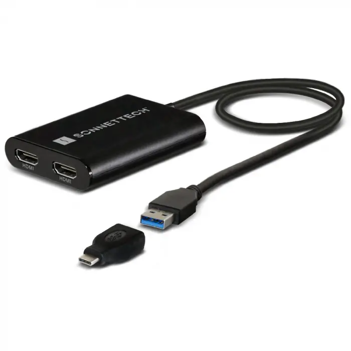 Dual 4K HDMI 2.0 Adaptör, M1 Macs, USB3-Dhdmı için
