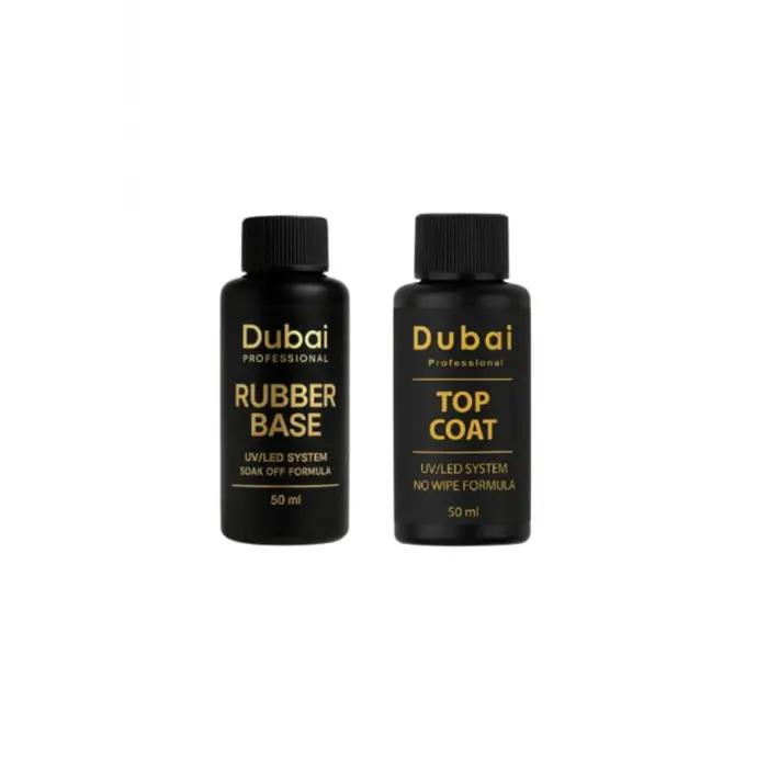 Dubai Professional Rubber Base ve Top Coat Beyaz, 50 ml