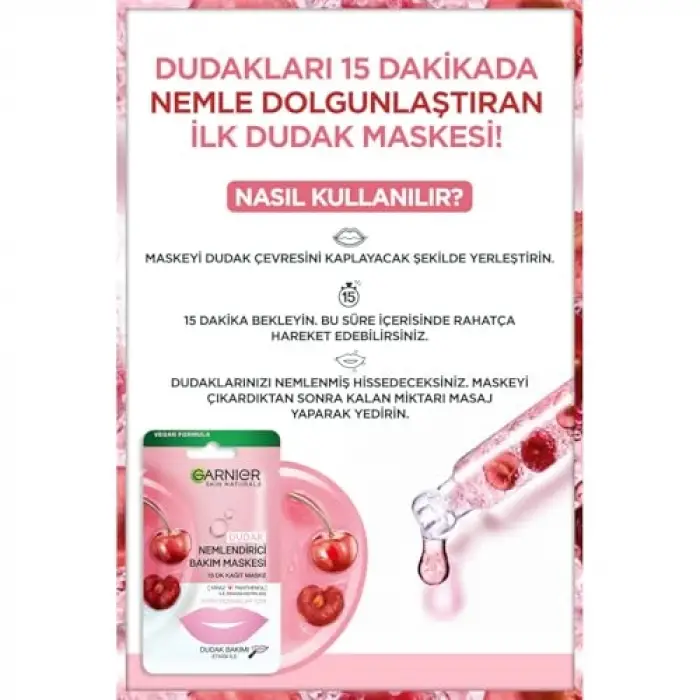 Dudak Nemlendirici Bakım Maskesi