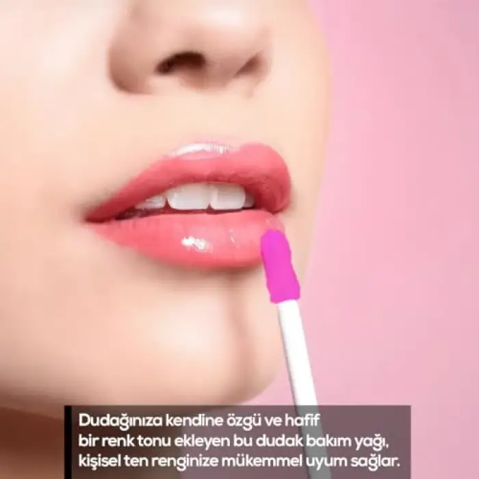 Dudak Şekilli Bakım Yağı ve Parlatıcı