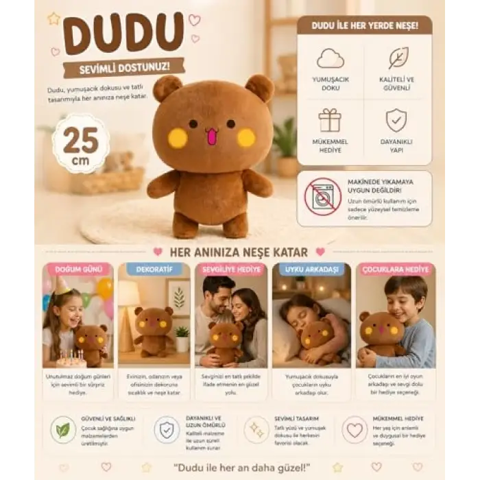 Dudu Bubu ayıcık pelüş oyuncak