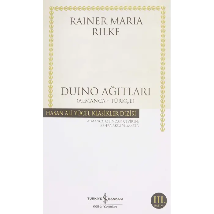 Duino Ağıtları – Almanca-Türkçe Şiir Kitabı