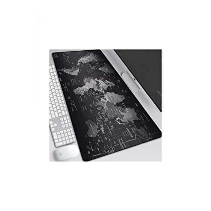 Dünya Haritalı 90x40 Cm Mouse Pad, Dünya Desenli Mouse Pad
