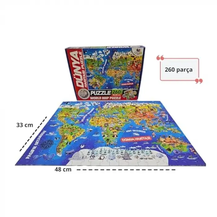Dünya Haritası Puzzle