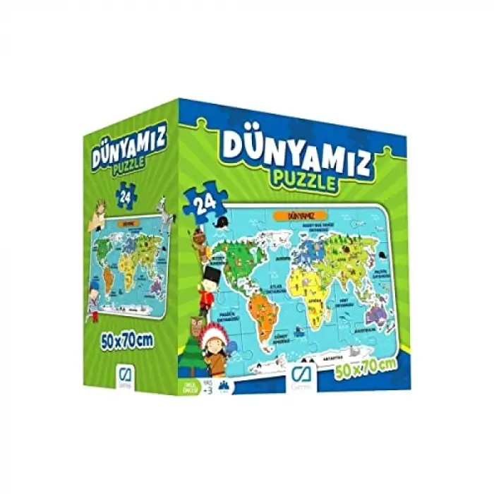 Dünyamiz Eğitici Puzzle