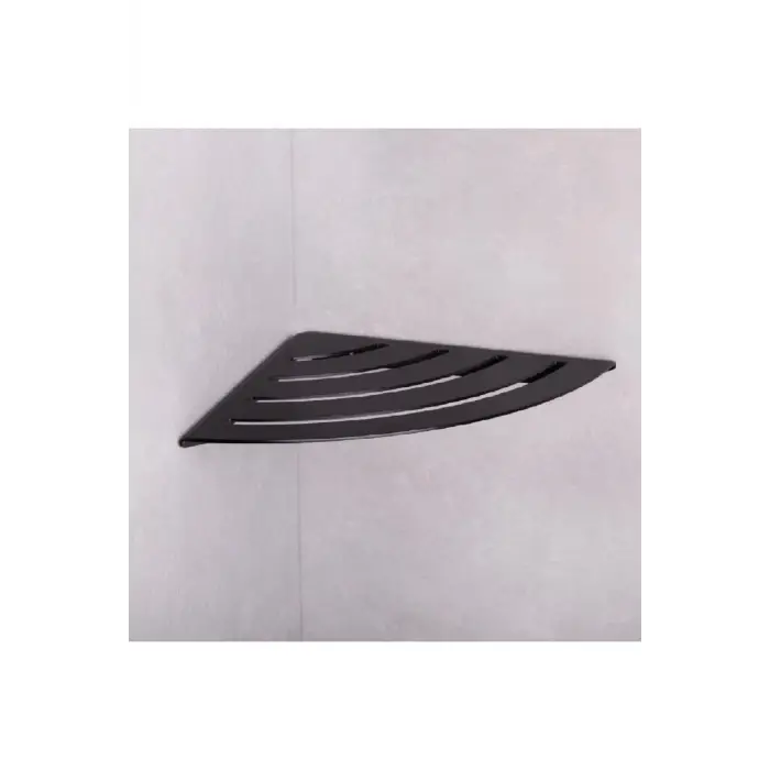 Duş Raf Sistemi Siyah Renk 30X210X210 Mm