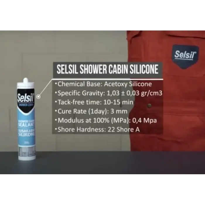 Duşakabin Silikonu, Şeffaf, 310 Ml