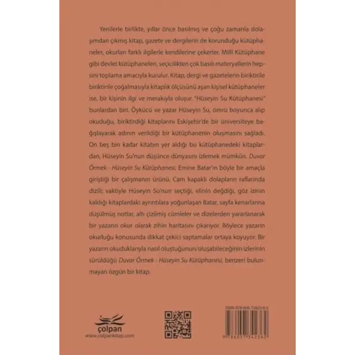 Duvar Örmek – Hüseyin Su Kütüphanesi