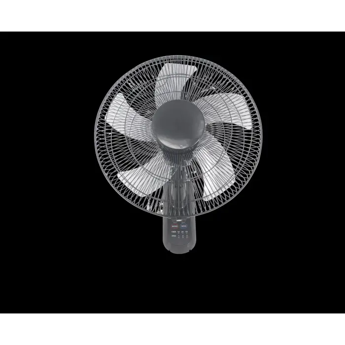 Duvar Vantilatörü Kumandalı Siyah 50 Watt