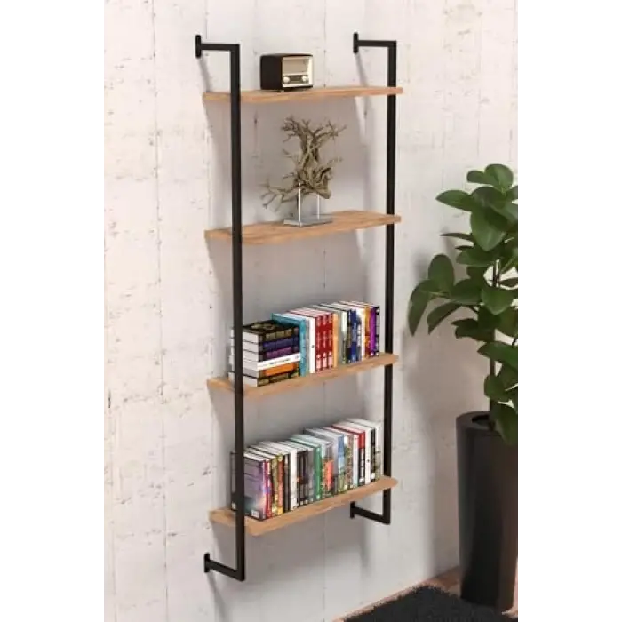 Duvara Monte 4 Katlı Raf, Duvar Rafı - Kitaplık 2602