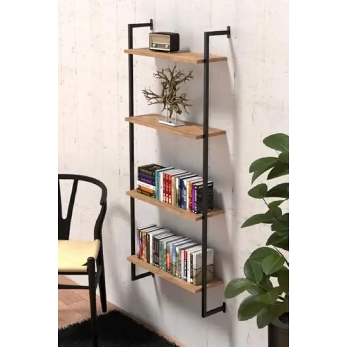 Duvara Monte 4 Katlı Raf, Duvar Rafı - Kitaplık 2602