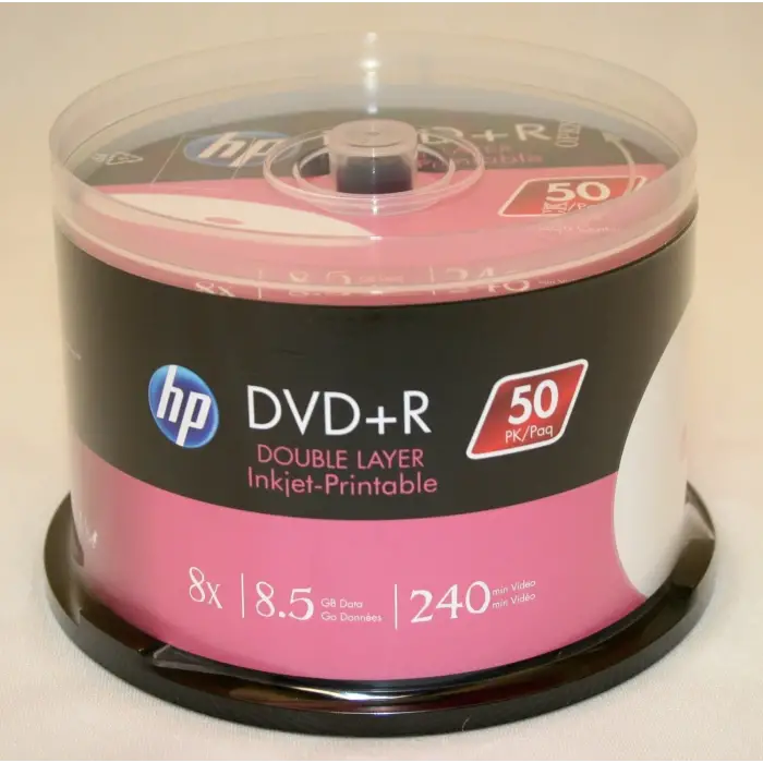 Dvd+R DL 8.5G Printable 50 Cakebox