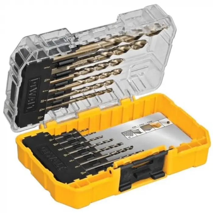 dwa1240 Pilot Point Industrie-Cobalt-Bohrer Bit Set (14 Stück)