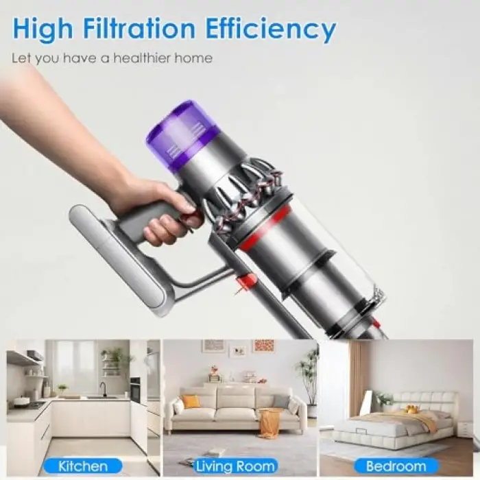 Dyson V12 için filtre, Dyson V12 Detect Slim Absolute Filter Total Clean Extra Fluffy Motorhead Complete akülü elektrikli süpürge, yıkanabilir filtre, yedek no. 971517-01,2 adet
