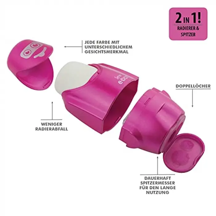E-Bot Silgili Kalemtiras Metalik Pembe Tekli