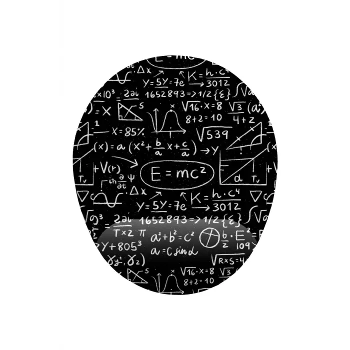 E=mc2 ve Formül Temalı, Bilek Destekli Mouse Pad