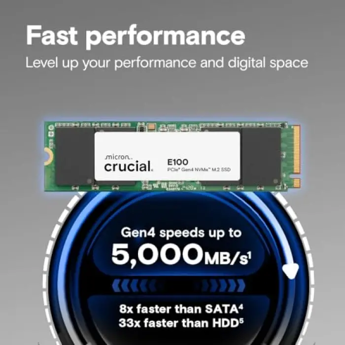 E100 1TB Nvme M.2 Ssd Disk CT1000E100SSD8