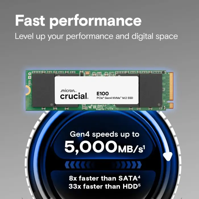 E100 1TB Nvme M.2 Ssd Disk CT1000E100SSD8